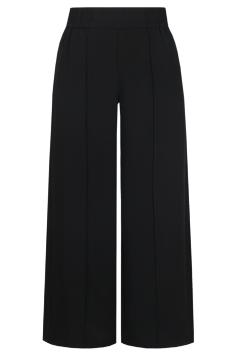 Fluresk zwarte dames broek | Vooraanzicht