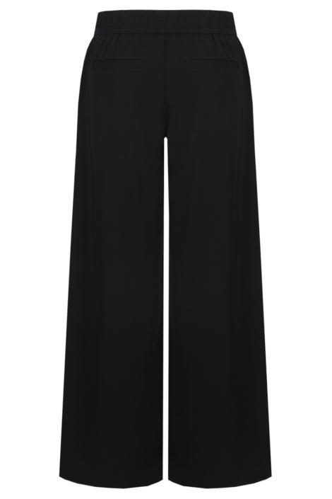 Fluresk zwarte dames broek | Achteraanzicht