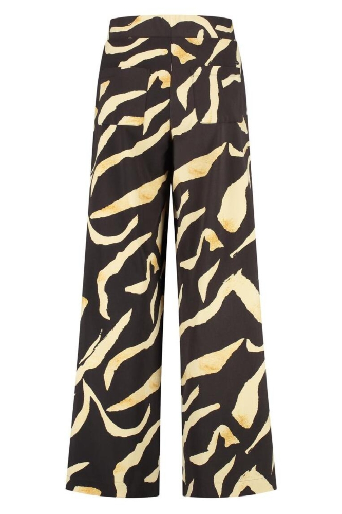 Lady Day bruine dames broek | Achteraanzicht