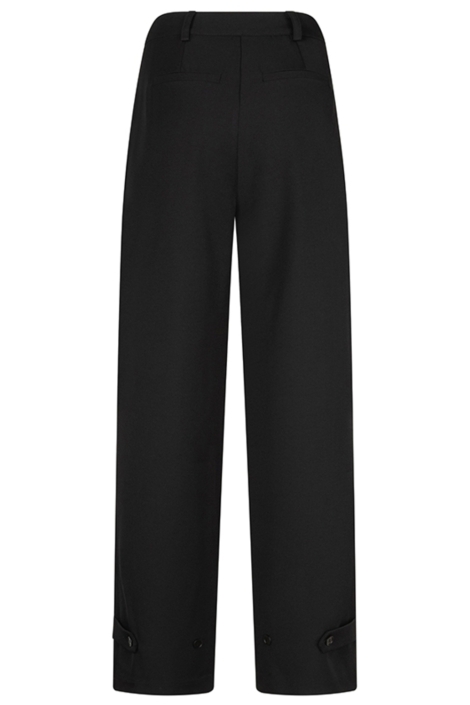 Lofty Manner zwarte dames broek | Achteraanzicht
