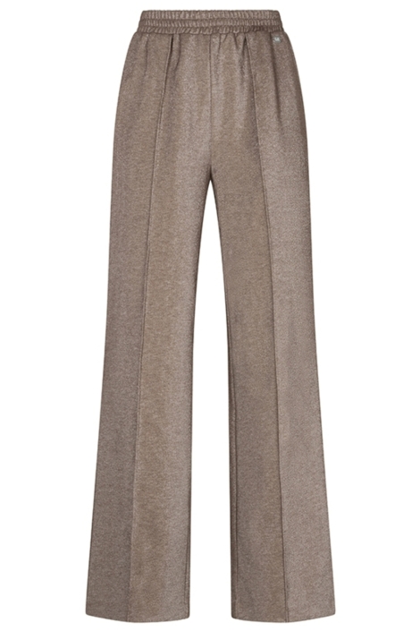 Lofty Manner taupe dames broek | Vooraanzicht
