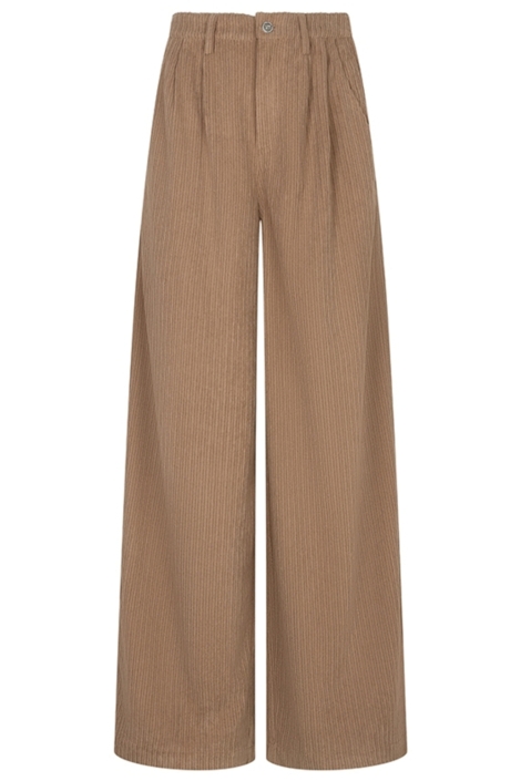 Lofty Manner taupe dames broek | Vooraanzicht