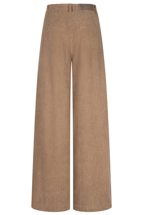 Lofty Manner taupe dames broek | Achteraanzicht