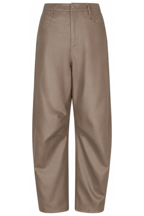 Lofty Manner taupe dames broek | Vooraanzicht