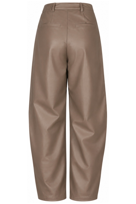 Lofty Manner taupe dames broek | Achteraanzicht