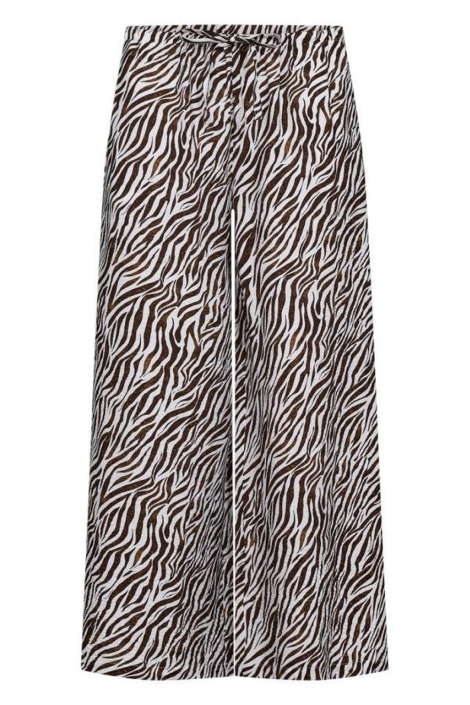 Freequent bruine dames broek | Vooraanzicht