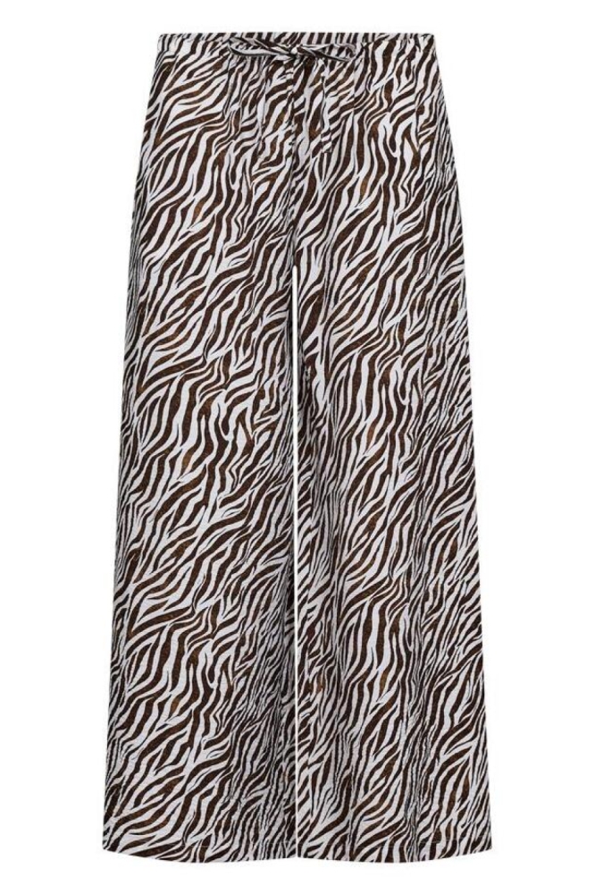 Freequent bruine dames broek | Vooraanzicht