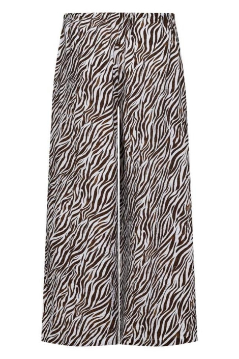 Freequent bruine dames broek | Achteraanzicht