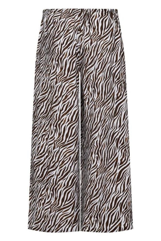 Freequent bruine dames broek | Achteraanzicht