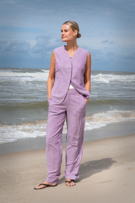 Zizo paarse dames broek | Model