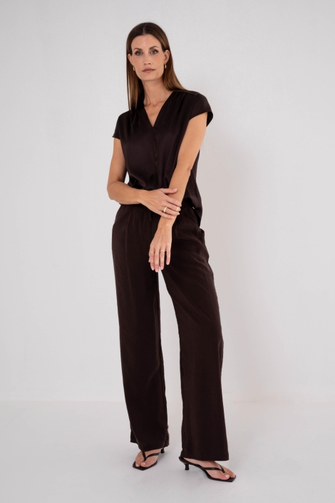 Zizo bruine dames broek | Model