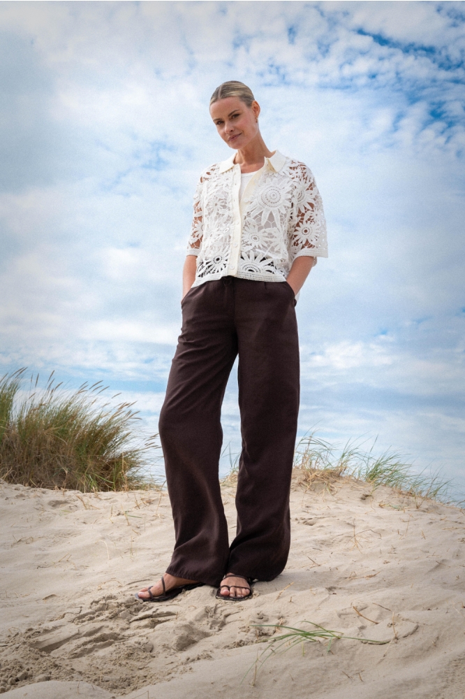 Zizo bruine dames broek | Model