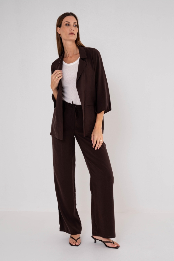 Zizo bruine dames broek | Model
