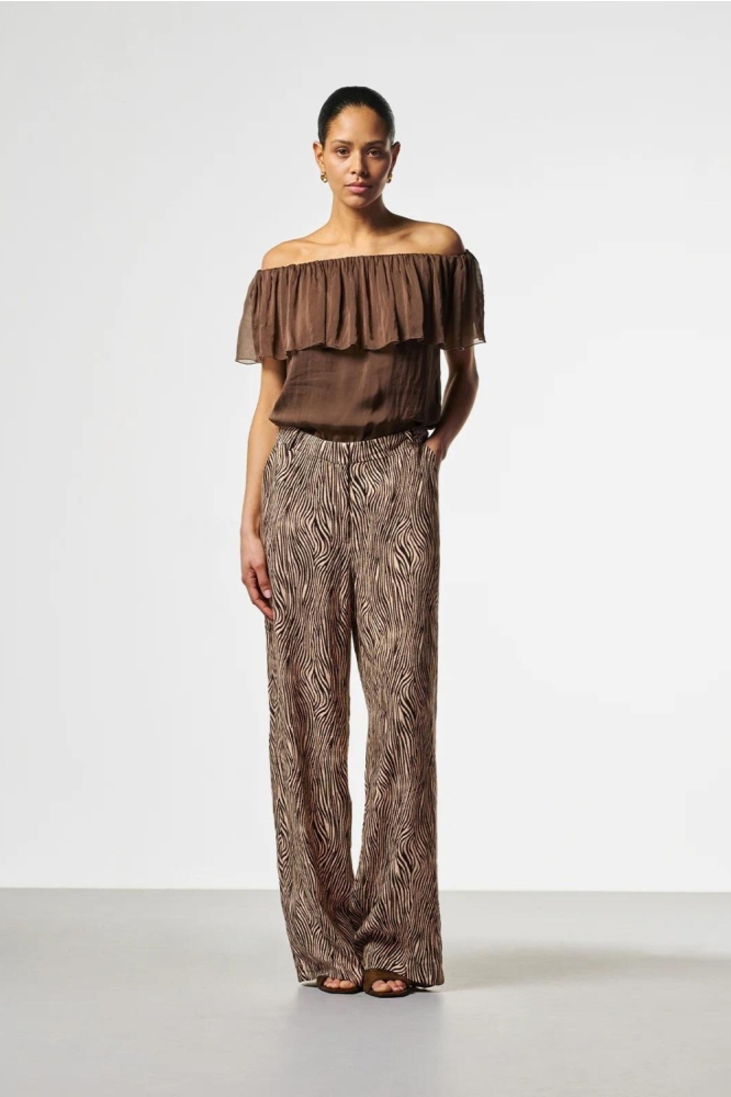 Aaiko bruine dames broek | Model