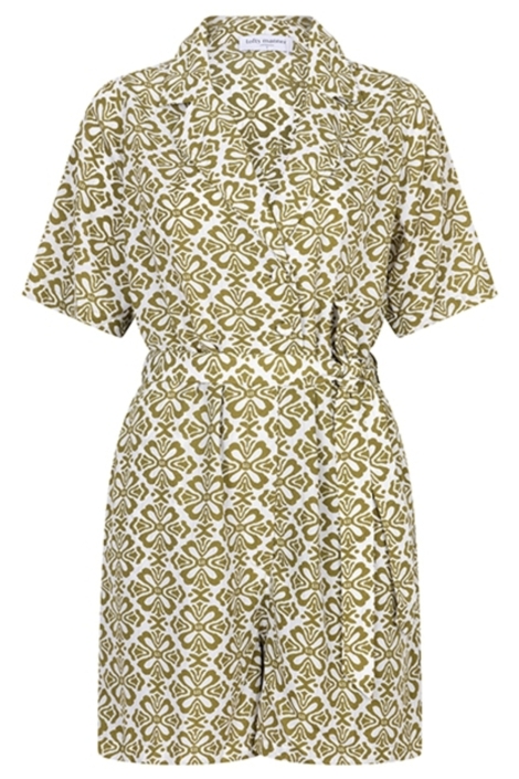 Lofty Manner groene dames jumpsuit | Vooraanzicht