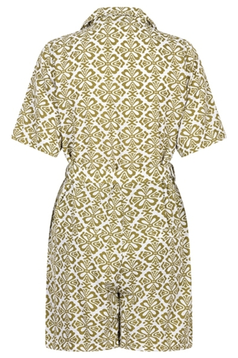 Lofty Manner groene dames jumpsuit | Achteraanzicht