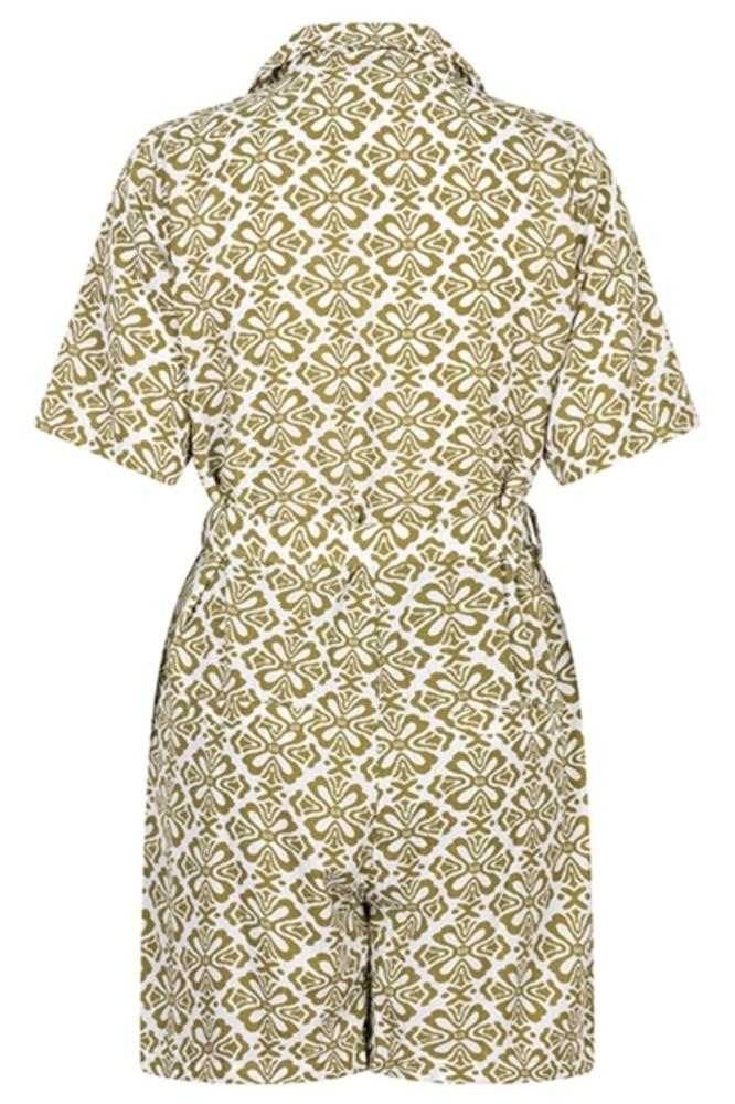 Lofty Manner groene dames jumpsuit | Achteraanzicht