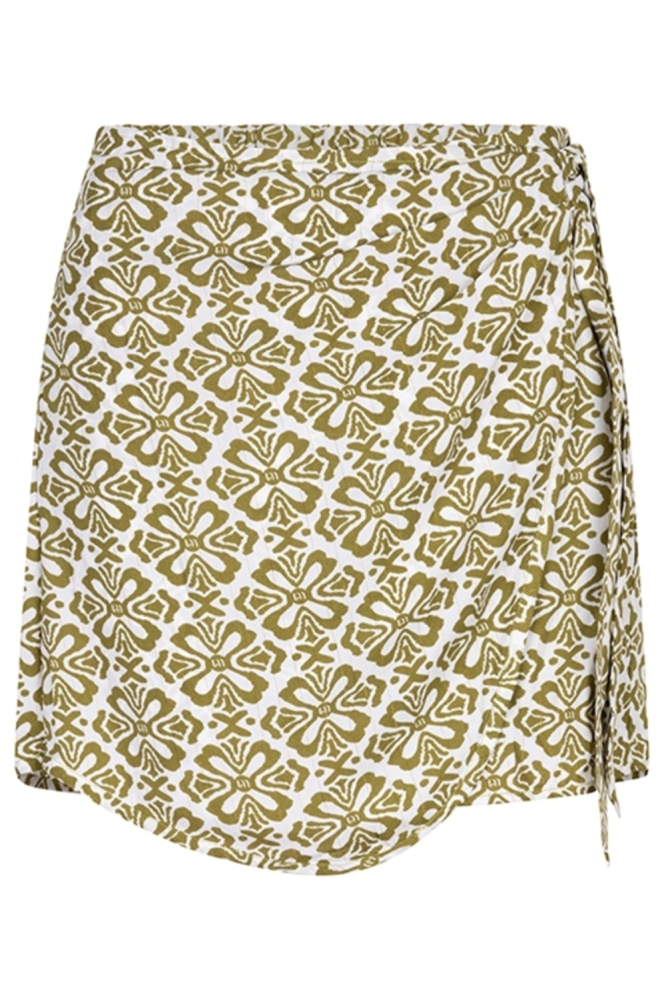 Lofty Manner groene dames korte broek | Vooraanzicht