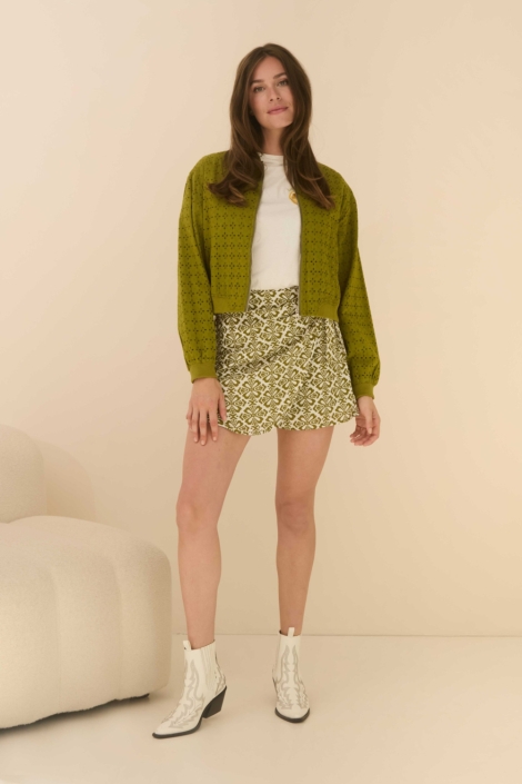 Lofty Manner groene dames korte broek | Model
