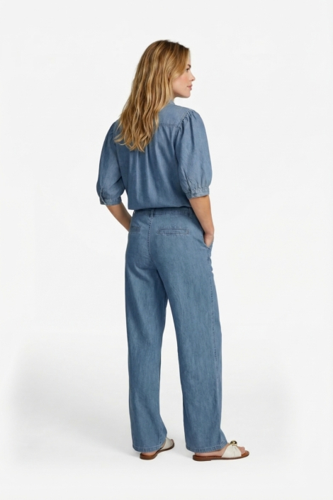 C&S The Label blauwe dames broek | Model
