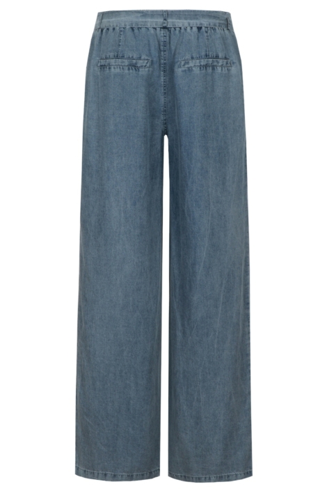 C&S The Label blauwe dames broek | Achteraanzicht