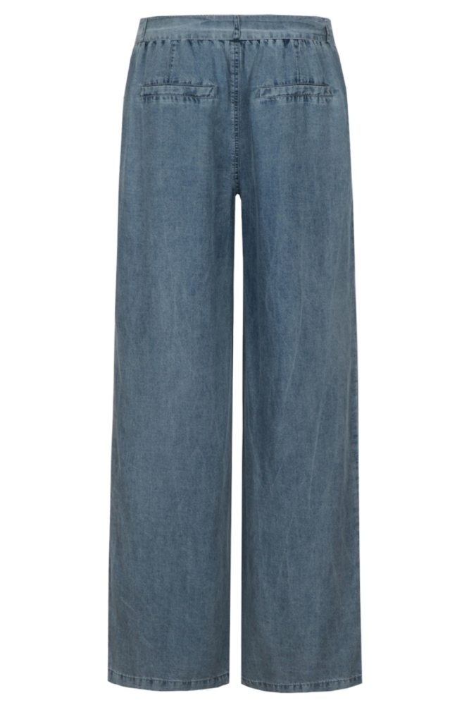 C&S The Label blauwe dames broek | Achteraanzicht