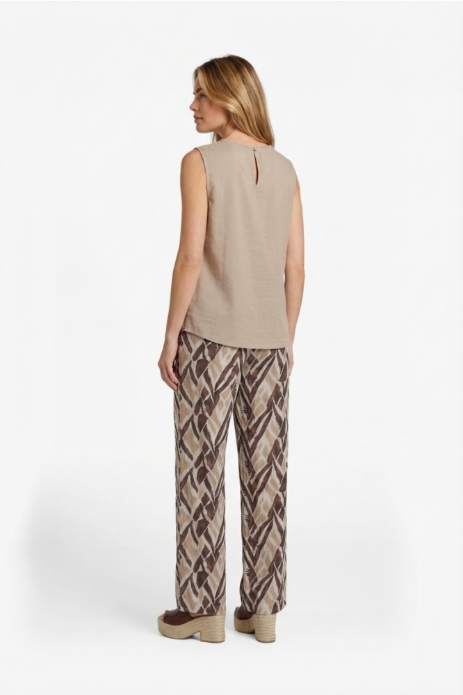 C&S The Label zand dames broek | Model