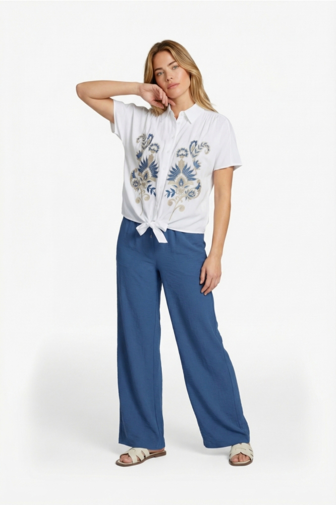 C&S The Label blauwe dames broek | Model