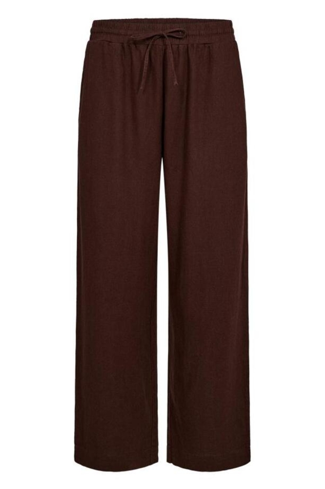 Freequent bruine dames broek | Vooraanzicht