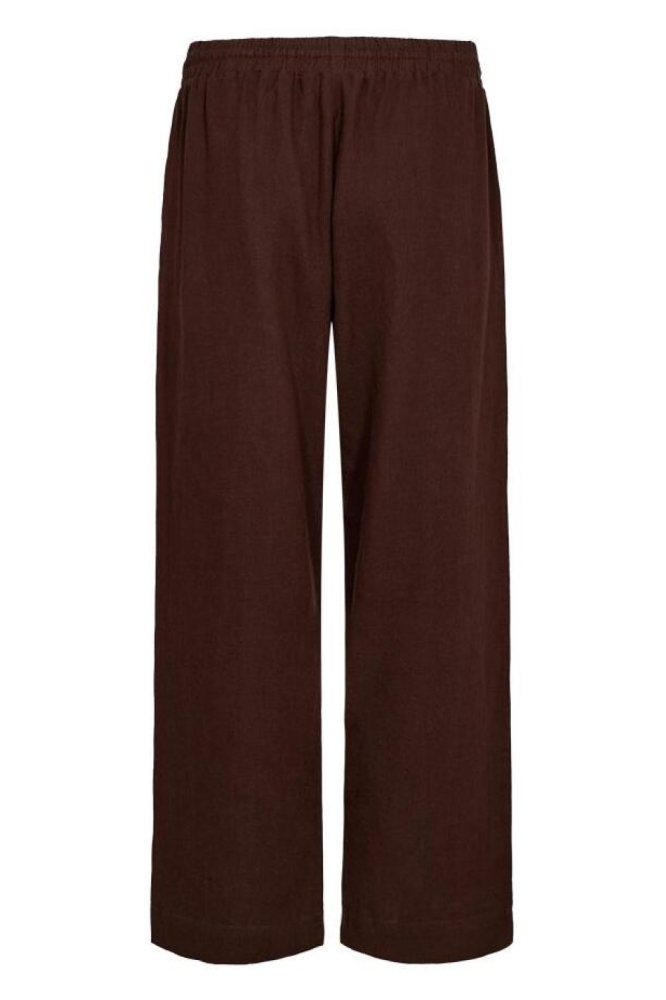 Freequent bruine dames broek | Achteraanzicht