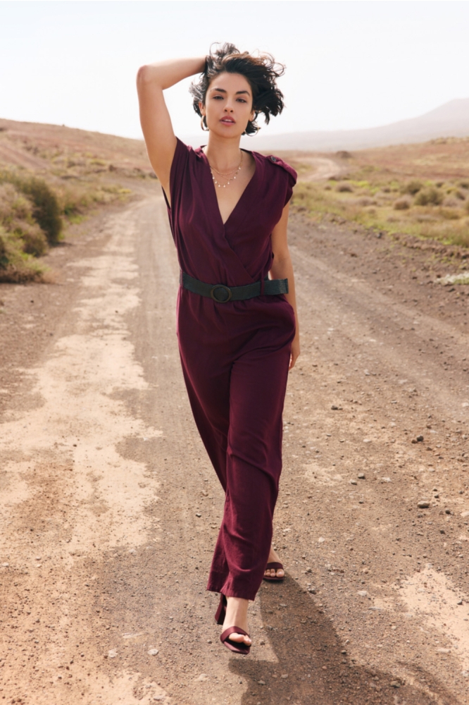 LolaLiza bordeaux dames jumpsuit | Sfeerbeeld, In situatie