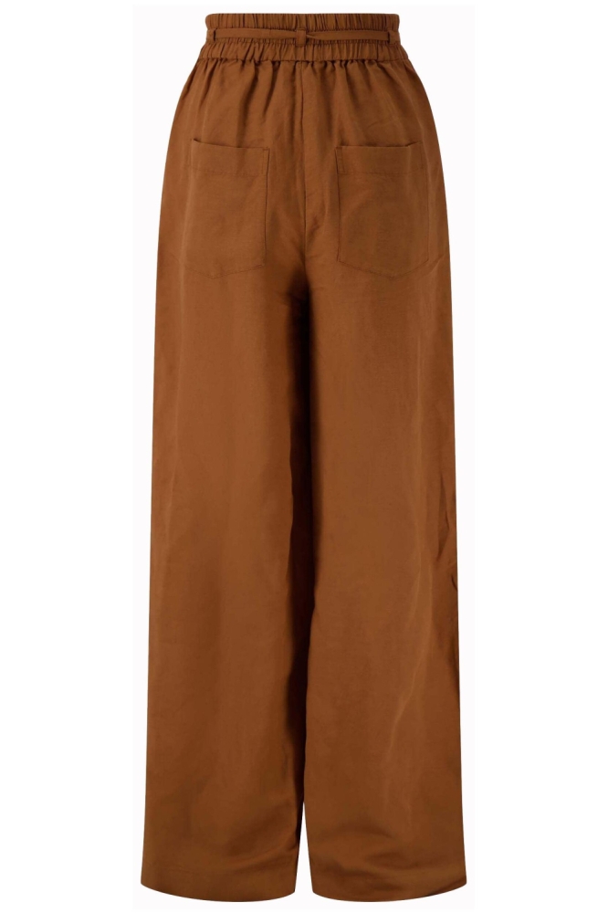 Zusss camel dames broek | Achteraanzicht