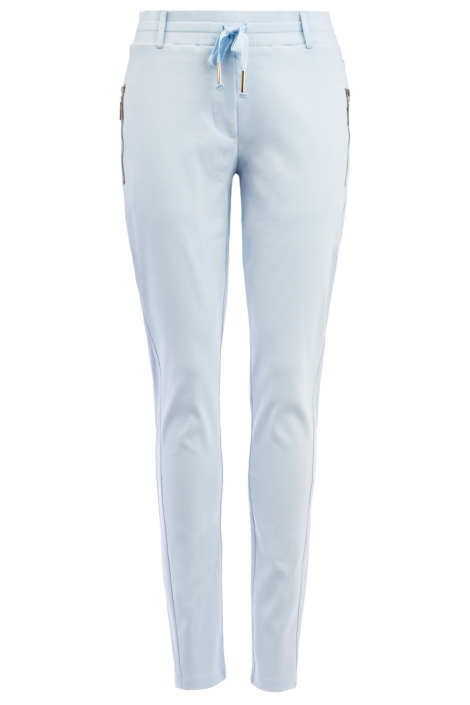TQ Amsterdam blauwe dames broek | Vooraanzicht