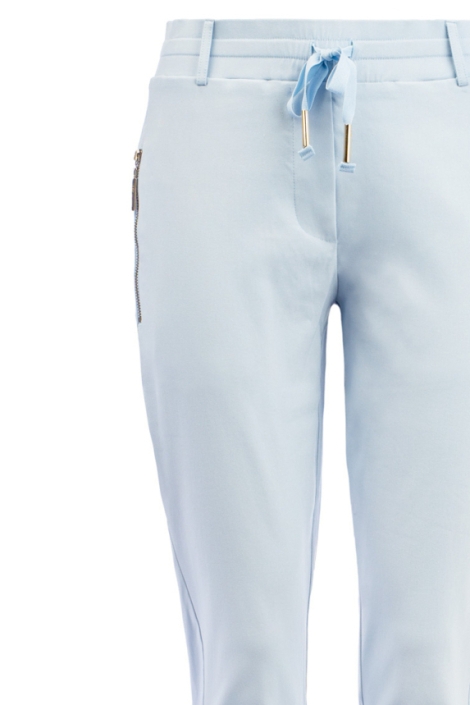 TQ Amsterdam blauwe dames broek | Close up