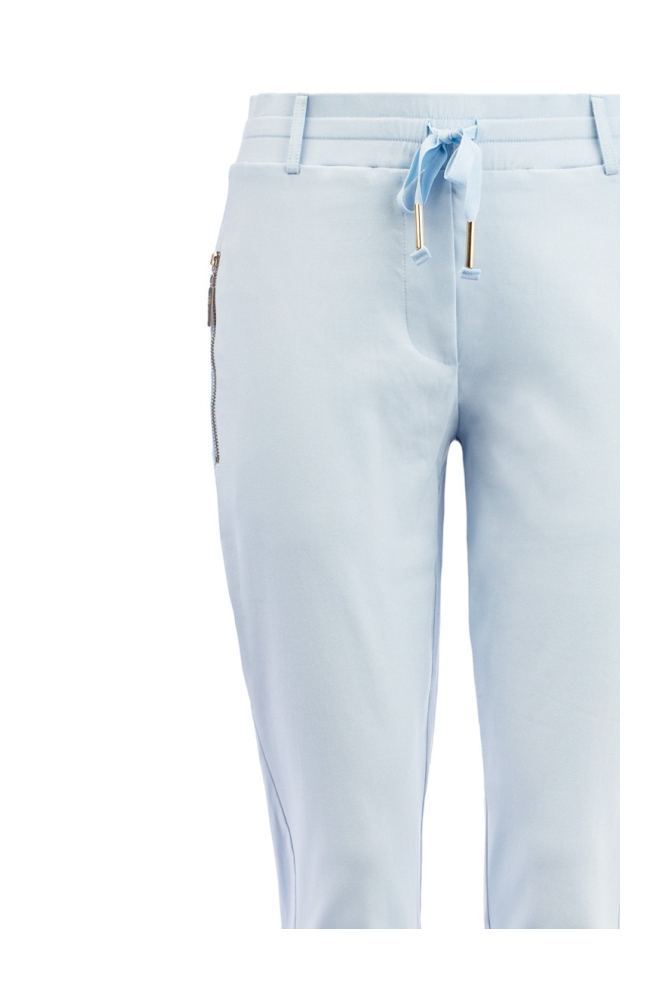 TQ Amsterdam blauwe dames broek | Close up