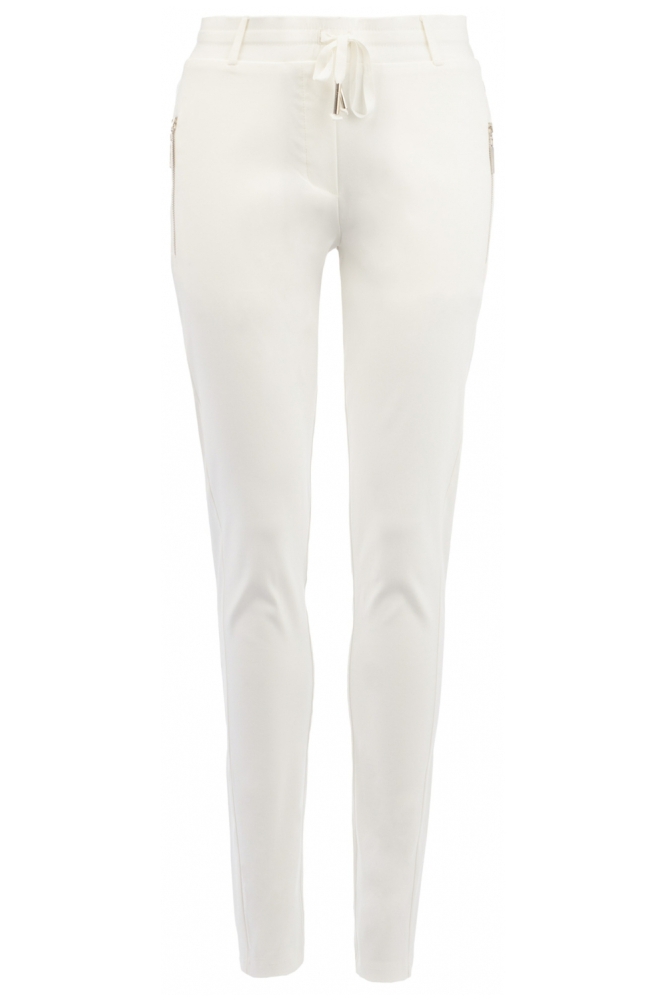 TQ Amsterdam witte dames broek | Vooraanzicht