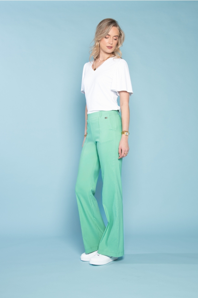 TQ Amsterdam groene dames broek | Model
