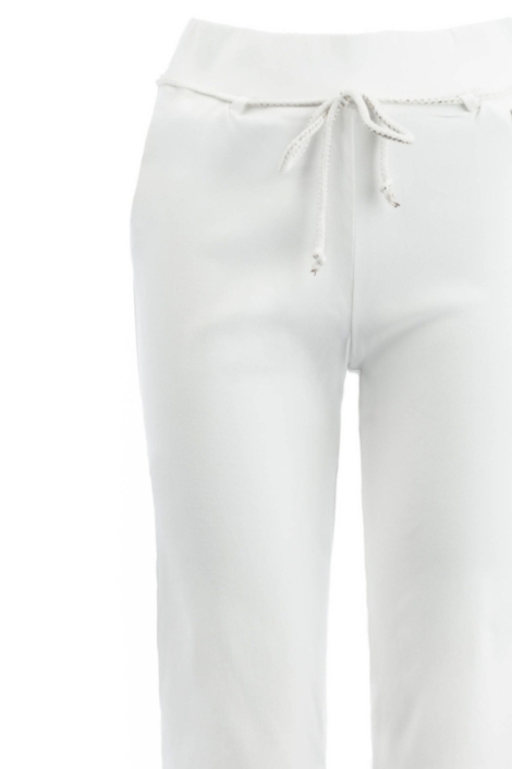 TQ Amsterdam witte dames broek | Close up