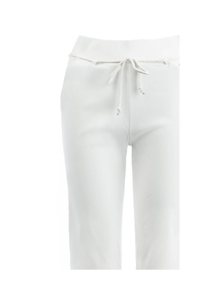 TQ Amsterdam witte dames broek | Close up