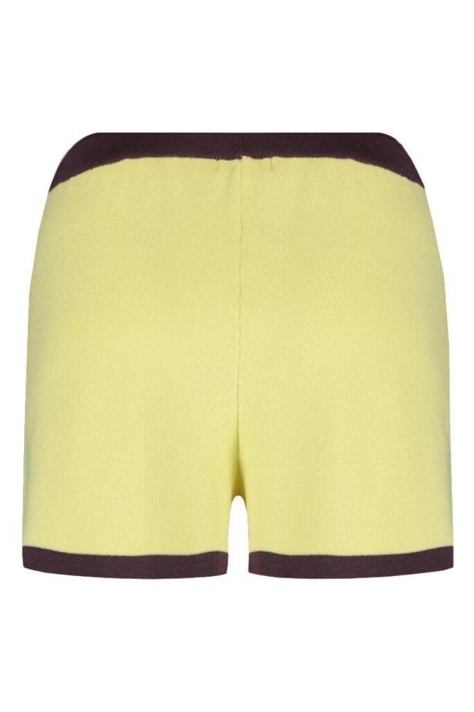Harper & Yve gele dames korte broek | Achteraanzicht