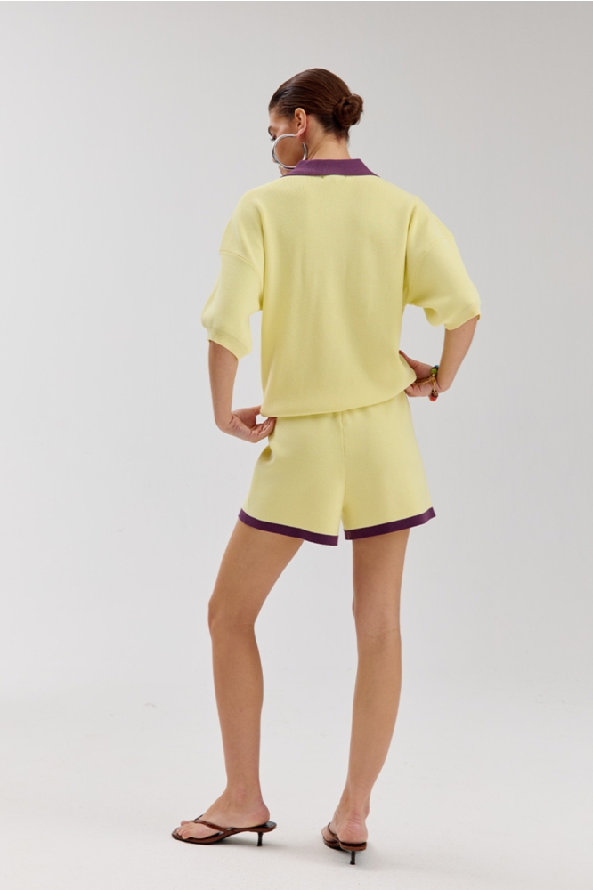 Harper & Yve gele dames korte broek | Model