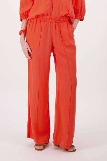 Zusss Broek LYOCELL TWILL FLADDER BROEK 0303 0051 CORAL