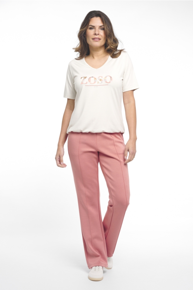 Zoso roze dames broek | Model