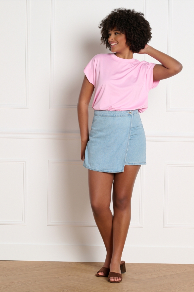 LolaLiza blauwe dames korte broek | Model