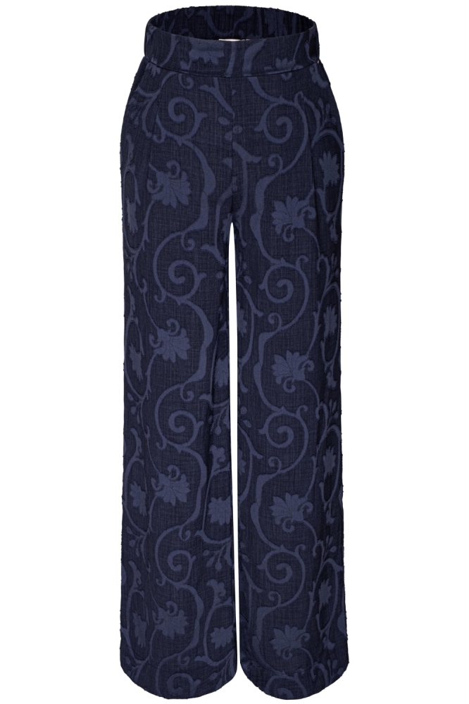 Kimara blauwe dames broek | Vooraanzicht