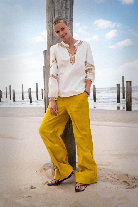 Zizo gele dames broek | Model