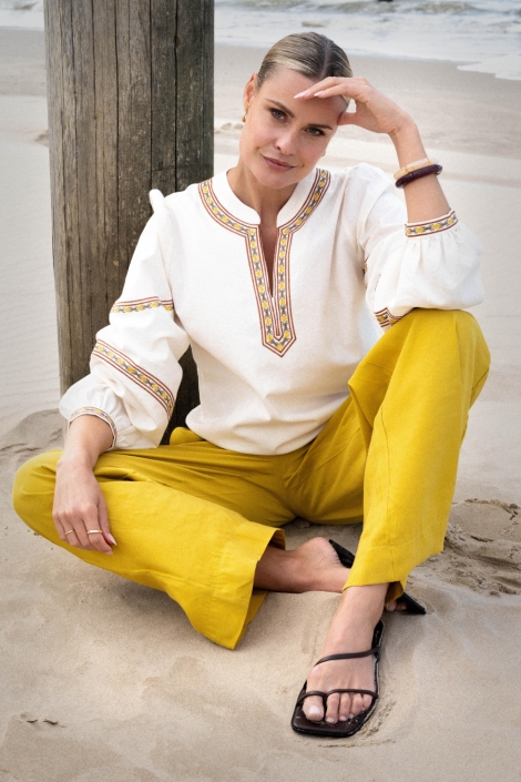 Zizo gele dames broek | Model