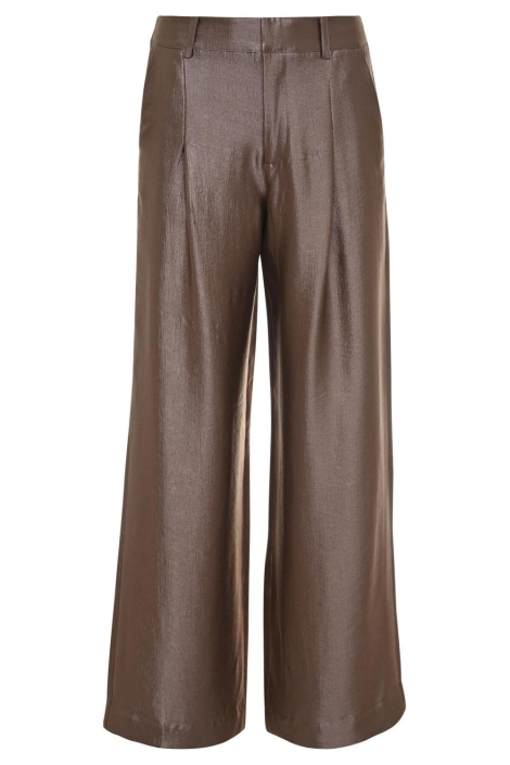 Zizo taupe dames broek | Vooraanzicht