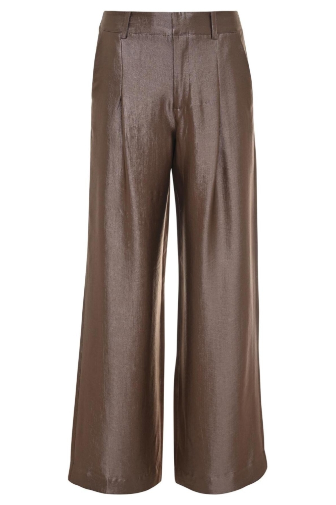 Zizo taupe dames broek | Vooraanzicht