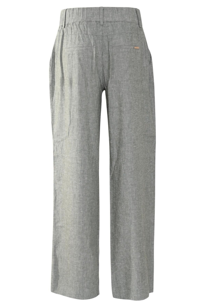 Zizo groene dames broek | Achteraanzicht